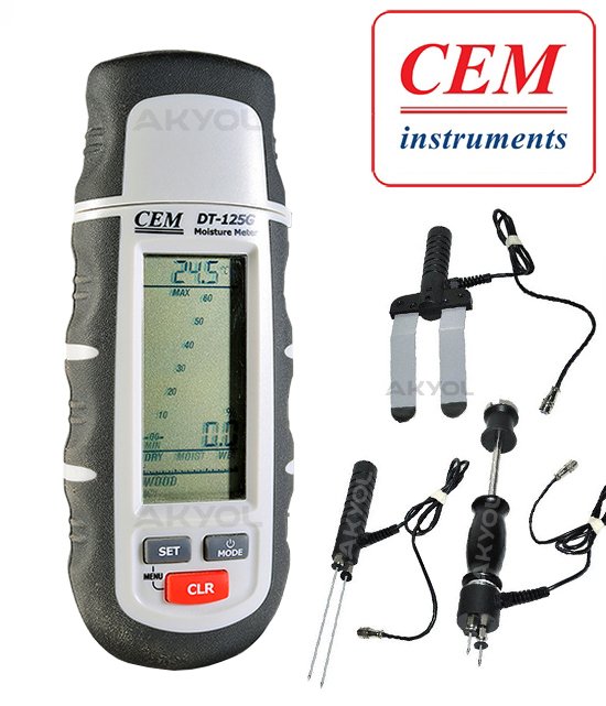 Cem DT 125G Ahşap ve Yapı Malzemesi Nem Ölçer Seti
