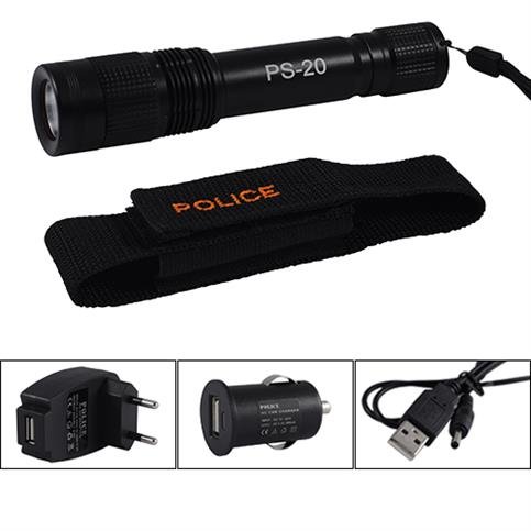 Police PS-20 Cree Power Led Şarj Edilebilir El Feneri (İ)