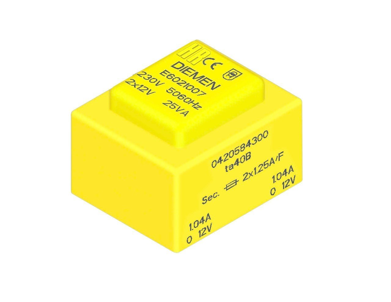 20 VA   2x6 V Kapalı Tip Trafo