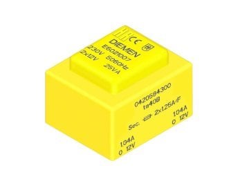 20 VA   2x6 V Kapalı Tip Trafo