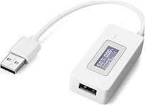 Arduino DC 3-7V USB Voltmetre Ampermetre Göstergeli Mobil Şarj Kapasite Test Edici