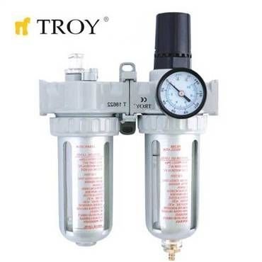 TROY 18624 Şartlandırıcı (Filtre + Regülatör + Yağlayıcı) 1/4(N)PT