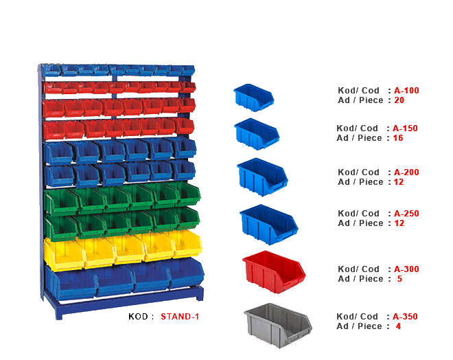 STAND-1 Tek yönlü Avadanlık standı