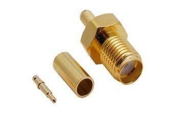 SMA DİŞİ SIKMALI RP GOLD KONNEKTÖR - RG174 - RG316