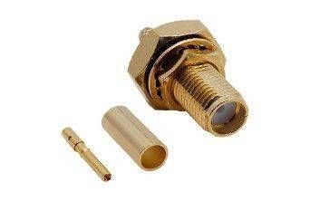 SMA DİŞİ ŞASE SOMUNLU KONNEKTÖR - RG174 - RG316 - GOLD SMA 110-1