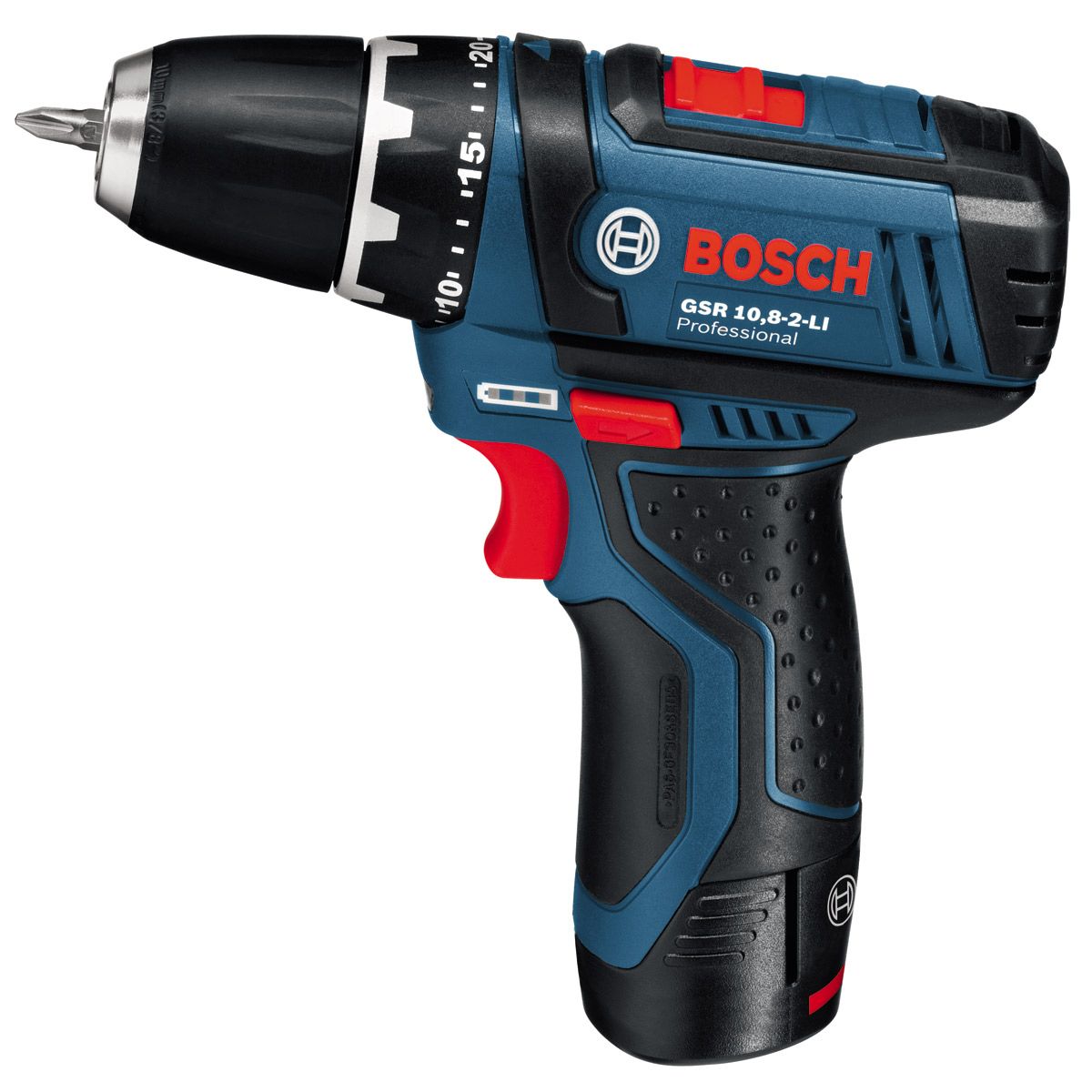 Bosch GSR 10,8-2-LI Professional  Akülü delme/vidalama makinesi 1 Adet L- Box,2 Akü