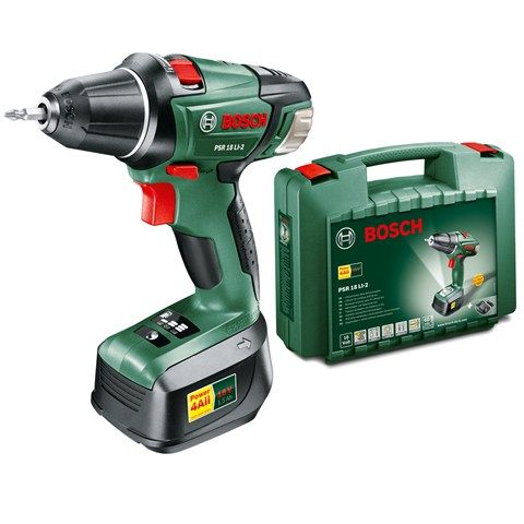 Bosch PSR 18 LI-2 Vidalama Makinası Nano Tek Akülü
