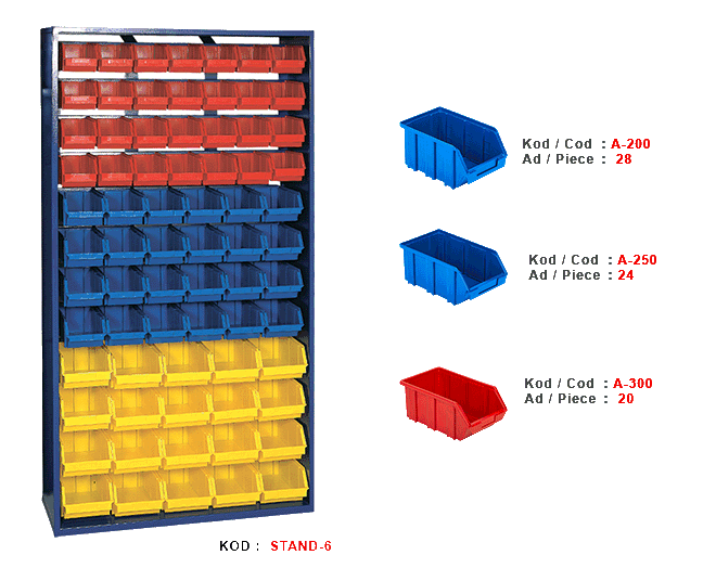 STAND-6 Tek yönlü Avadanlık standı