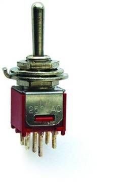 Toggle Switch On-Off  Ø5mm 6P (SMTS-202) IC-138