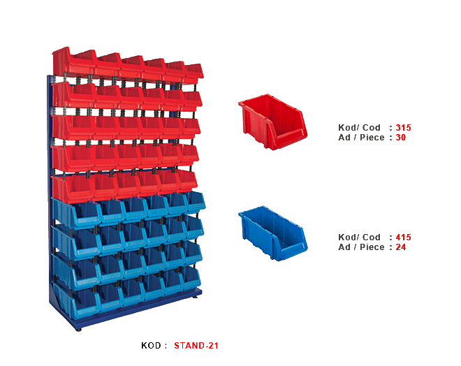 STAND-21 Tek yönlü Avadanlık standı