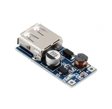 Arduino 5V 500mA USB Çıkışı Voltaj Yükseltici Regülatör Kartı - Step Up