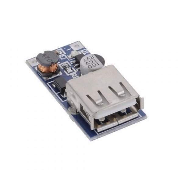 Arduino 5V 500mA USB Çıkışı Voltaj Yükseltici Regülatör Kartı - Step Up