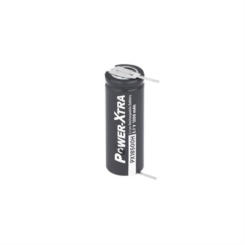 Power-Xtra PX18500H - 3.7V 1200 Mah Li-İon Şarjlı Pil - 5C - Pinli