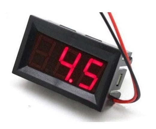 Dijital  Voltmetre DC 4.5-30V KIRMIZI