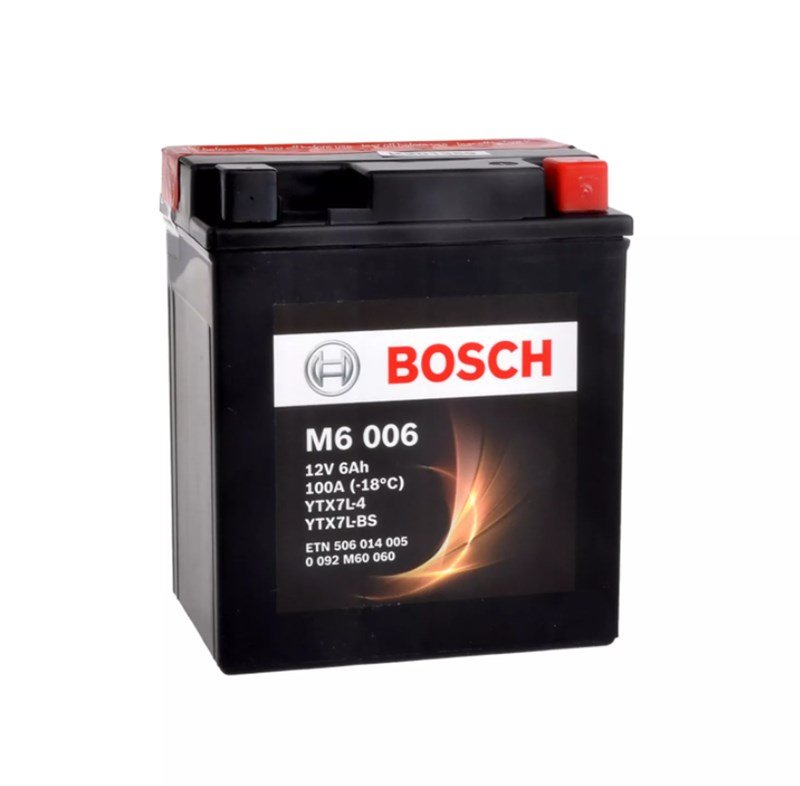 Bosch M6 YTX7L-4 YTX7L-BS 12V 6 Ah Motosiklet Aküsü