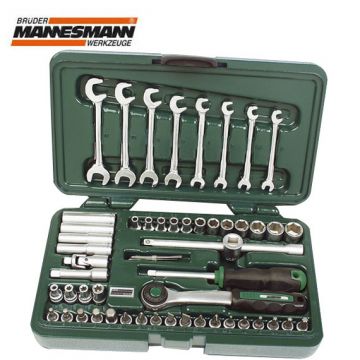 Mannesmann 29096 Profesyonel Lokma Anahtar Takımı (57 Parça, 6.3mm - 1/4'', Metrik)
