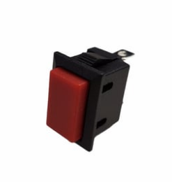 BUTON PLASTİK YAYLI 2P KIRMIZI DİKDÖRTGEN   IC-180K-1