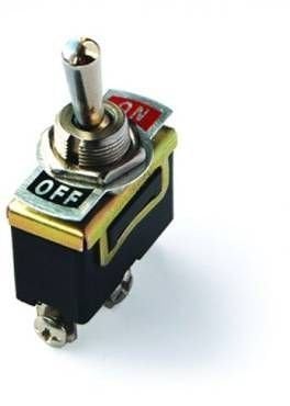Toggle Switch Büyük Boy (ON)-OFF-ON 3P Vidalı Yaylı