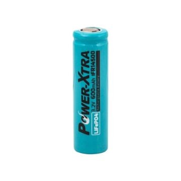 Power-Xtra IFR14500 - 3.2V 600 Mah LiFePO4 Şarjlı Pil