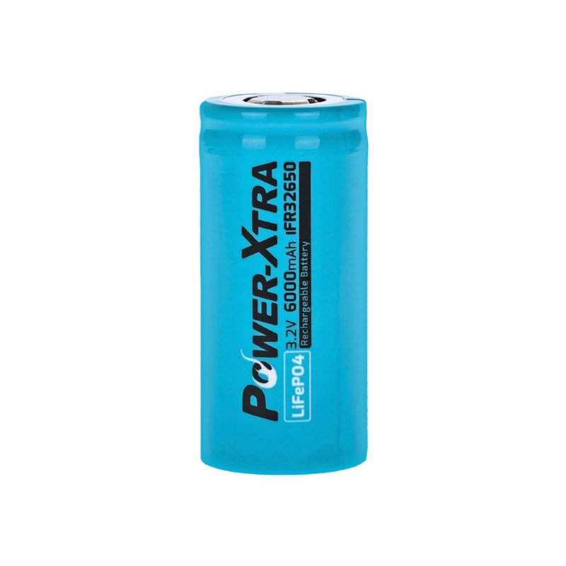 Power-Xtra IFR32650 - 3.2V 6000 Mah LiFePO4 Şarjlı Pil