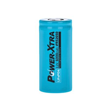 Power-Xtra IFR32650 - 3.2V 6000 Mah LiFePO4 Şarjlı Pil