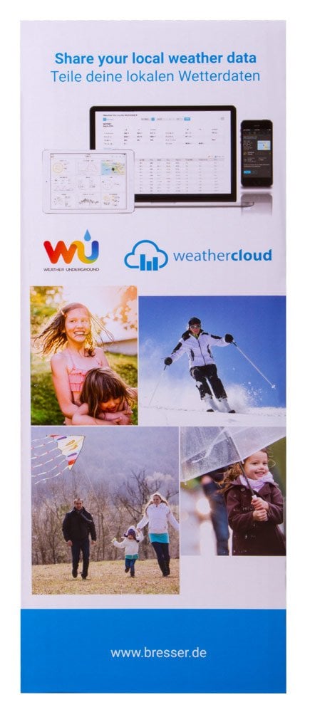 Bresser 5-in-1 Wi-Fi Weather Station with Colour Display, black