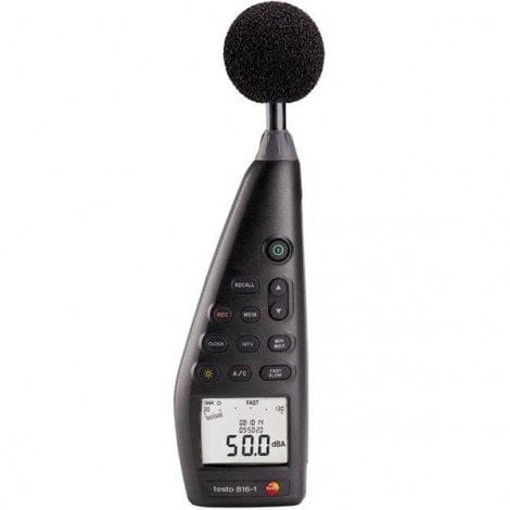 Testo 816-1 Gürültü Seviyesi Ölçüm Cihazı ve Kayıt Cihazı