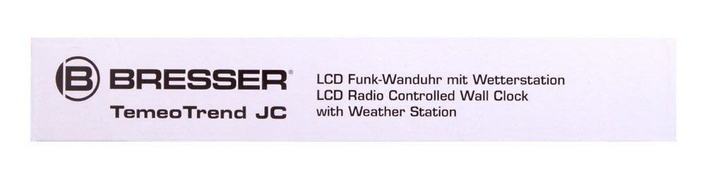 Bresser TemeoTrend JC LCD RC Weather Station (Wall clock), black