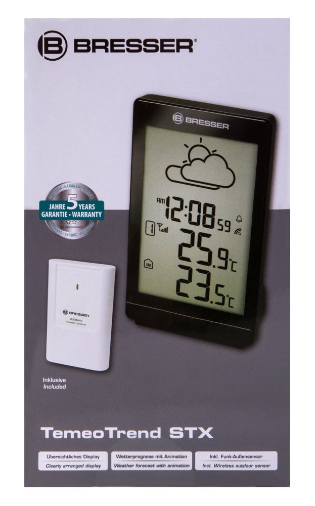 Bresser TemeoTrend STX RC Weather Station, black