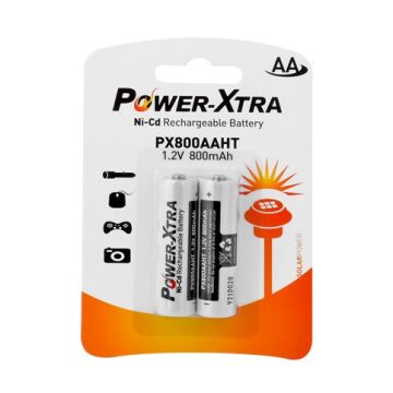 Power-Xtra PX800AAHT - 1.2V 800 Mah - AA - Ni-Cd Şarjlı Pil - 2Li Blister