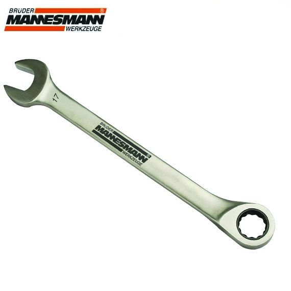 Mannesmann Paslanmaz - Kombine Cırcır Anahtar Takımı (6 Parça, 8-17mm)