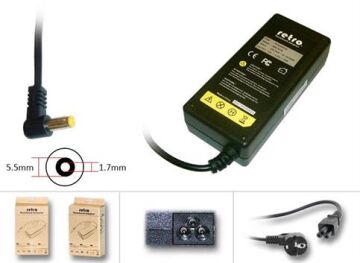 RETRO Acer Aspire, Packard Bell Easynote 65W Notebook Adaptör RNA-AC02