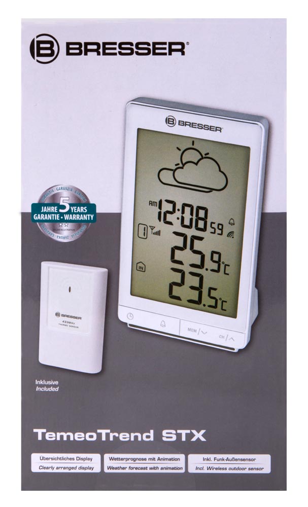 Bresser TemeoTrend STX RC Weather Station, white