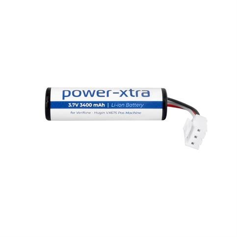 Power-Xtra - Verifone - Hugin VX675 Yüksek Kapasiteli Pos Bataryası - 3.7V 3400Mah Li-İon Batarya