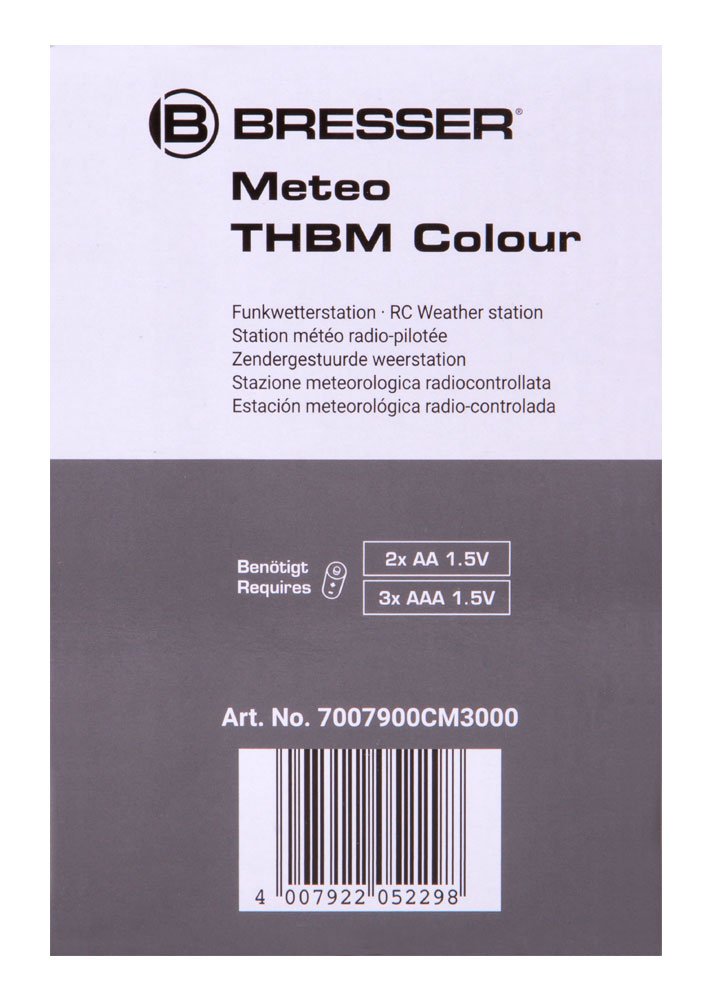 Bresser Weather Station with Colour Display, black