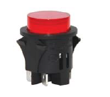 Anahtar Basmalı 4P Kalıcı Yuvarlak 25mm  IC-180G
