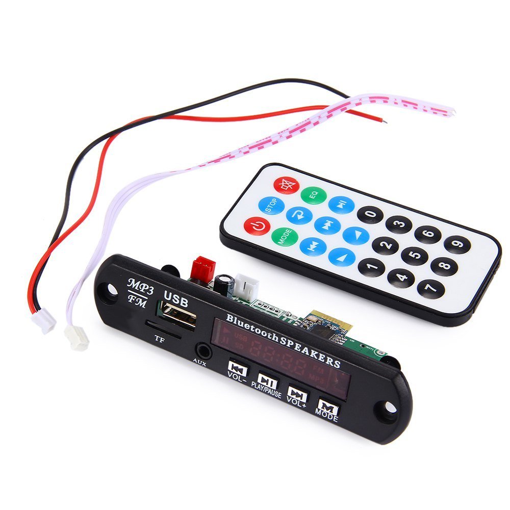 Arduino Bluetooth MP3 Çözücü Modülü (SD Kart Girişi , USB 2.0 , FM Radyo , Uzaktan Kumanda