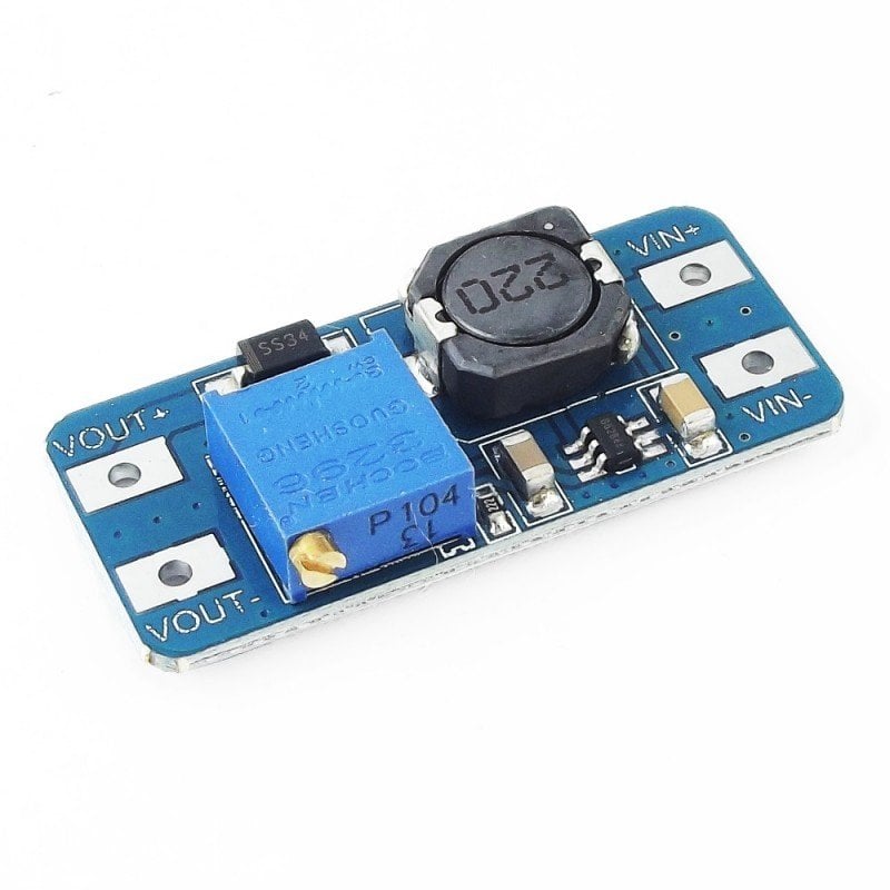 Arduino MT3608 En Fazla 2A Gerilim Yükseltici Modülü