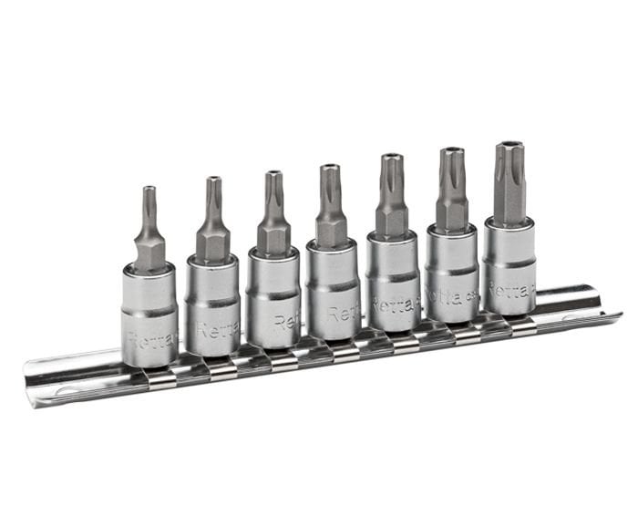 Retta 1/4” lokmalı DELİKLİ torx set - 5 köşe