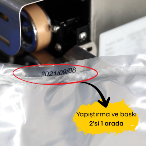 Hualian FRP-810I Yatay Yürüyen İnkjet Baskılı Otomatik Folyo ve Poşet Yapıştırma Makinası