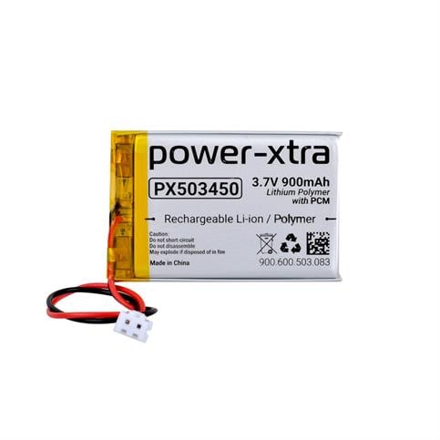 Power-Xtra Li-Polymer 503450 3.7V 900 mAh Şarj Edilebilir Li-Po Pil
