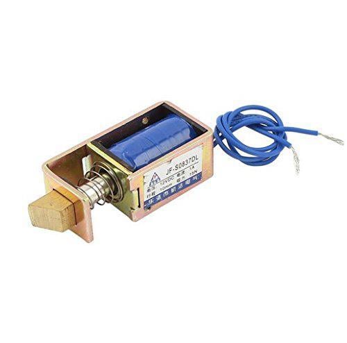 Arduino 12V DC 1.7A 20.6W 1Kg Tutma Gücünde Solenoit (Elektronik Kapı Kilidi için)