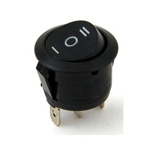 Yuvarlak Işıksız Anahtar ON-OFF-ON 3P IC-134
