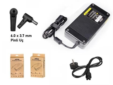 RETRO Asus 19.5V 11.8A 230W Pinli Uç (6.0 Mm) Notebook Adaptör RPA-AC330