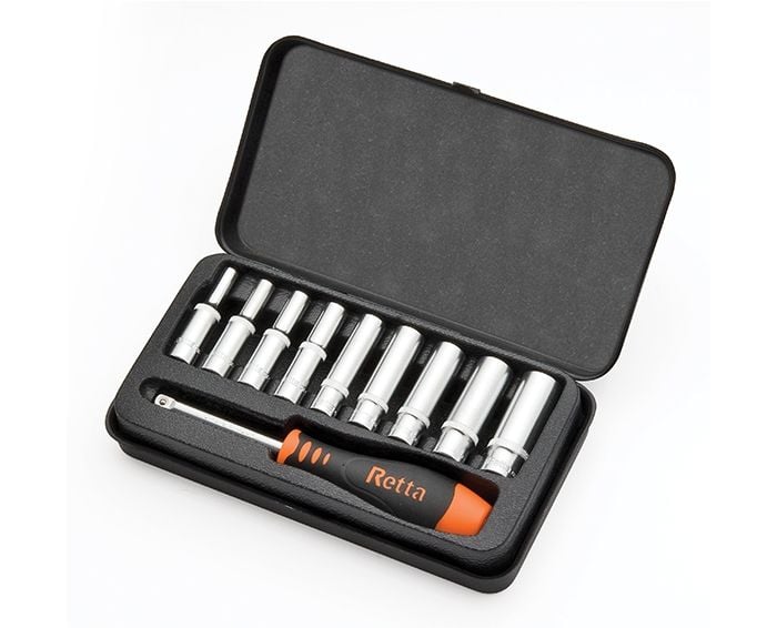 Retta 1/4'' 10 Adet Lokma Tornavida Takımı 6 Köşe