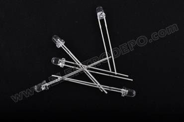 Mavi 5mm Round 3.0-3.4Volt 20 Derece 4000 MCD 20mA