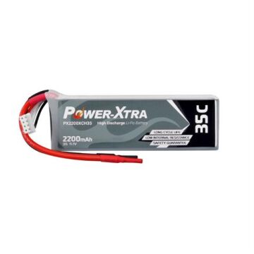 Power-Xtra PX2200XCH3S - 3S1P - 11.1V 2200 Mah Li-Polymer Pil -35C
