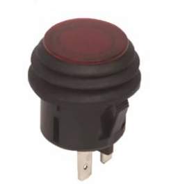 BASMALI YUVARLAK IŞIKLI KALICI ANH. 20A 12V DC KÖRÜKLÜ KIRMIZI  IC-180W