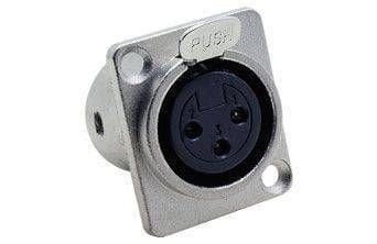 3 PIN XLR DİŞİ ŞASE