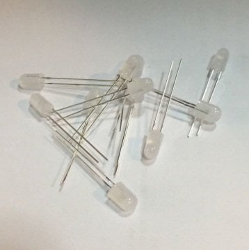Turuncu Işığı 5 mm 60 Derece 20 mA 1.8 - 2.2 Volt 600 MCD	Round LED Diffused